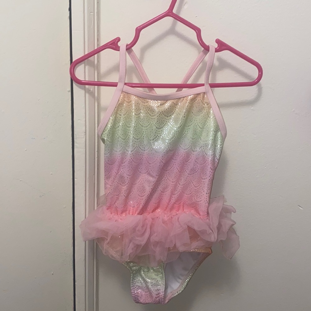 Infant & Toddler : Rainbow ombré tutu one piece swimsuit !
